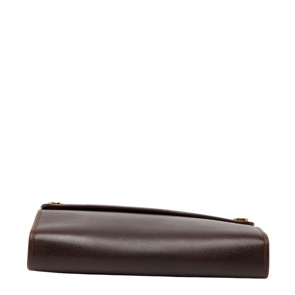 CHRISTIAN DIOR Brown Leather Shoulder Bag - Picture 3 of 10